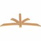 Ekena Millwork Davenport Timber Gable Bracket, Western Red Cedar, 60"W x 27"H x 1 1/2"D x 3 1/2"F, 11/12 Pitch GBW060X27X0204DAV00SWR - alternate 2